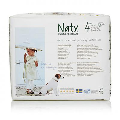Naty Eco Luiers - Standaard pak - maat 4+ Naty Eco Luiers - Standaard pak - maat 4+