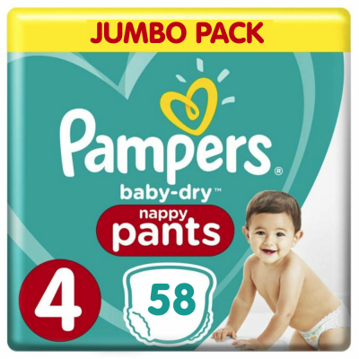 Pampers - Baby Dry Pants - Jumbo pak - 4 Pampers - Baby Dry Pants - Jumbo pak - 4
