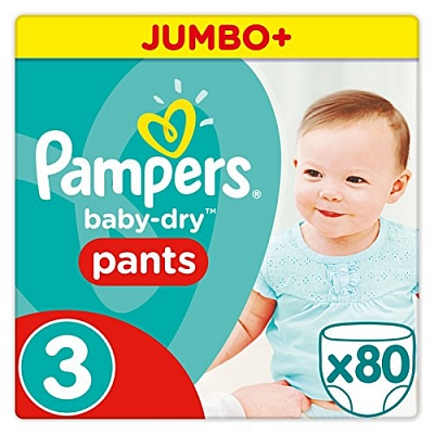 Pampers - Baby-Dry Pants - Jumbo+ pak - 3 Pampers - Baby-Dry Pants - Jumbo+ pak - 3