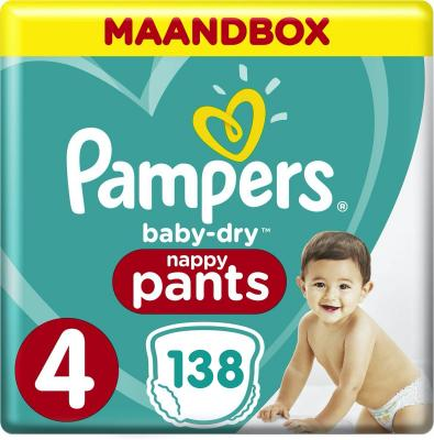 Pampers - Baby-Dry Pants - maandbox+ - maat 4 Pampers - Baby-Dry Pants - maandbox+ - maat 4