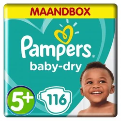 Pampers - Baby-Dry - Maandbox+ - Maat 5+