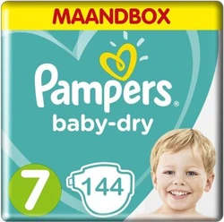 Pampers - Baby-Dry - Maandbox+ - Maat 7
