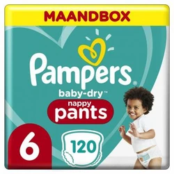 Pampers - Baby-Dry Pants - maandbox+ - maat 6 Pampers - Baby-Dry Pants - maandbox+ - maat 6