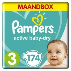 Pampers -Active Baby-Dry - Maandbox+ - 3 Pampers -Active Baby-Dry - Maandbox+ - 3