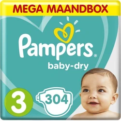 pampers baby dry maat 3 304 stuks