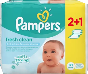 Pampers Fresh Clean Babydoekjes 6-pak (6x64) Pampers Fresh Clean Babydoekjes 6-pak (6x64)