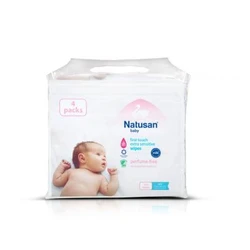 Natusan First Touch Babydoekjes 4-pak (4x56) Natusan First Touch Babydoekjes 4-pak (4x56)