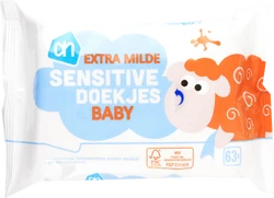 AH Baby Lotiondoekjes Sensitive (1x63)