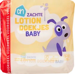 AH Baby Lotiondoekjes 3-pak (3x72)