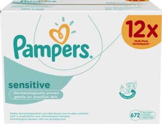 Pampers Sensitive Babydoekjes 12-pak (12x56) Pampers Sensitive Babydoekjes 12-pak (12x56)