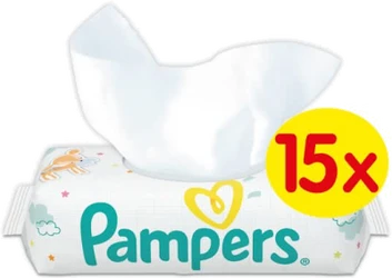 Pampers Sensitive Babydoekjes 15-pak (15x56) Pampers Sensitive Babydoekjes 15-pak (15x56)