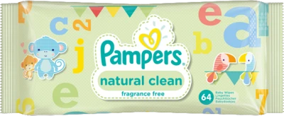 Pampers Natural Clean Babydoekjes (1x64)