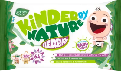 Jackson Reece Babydoekjes Herbal (1x64) Jackson Reece Babydoekjes Herbal (1x64)