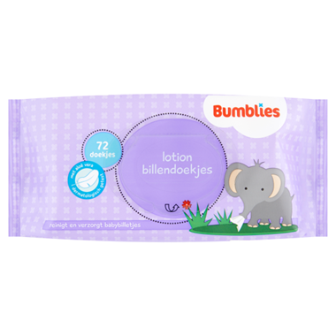 Bumblies Lotion billendoekjes (1x72)