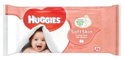 Huggies Soft Skin Babydoekjes (1x56) Huggies Soft Skin Babydoekjes (1x56)