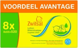 Zwitsal Lotion billendoekjes 8-pak (8 x 65) Zwitsal Lotion billendoekjes 8-pak (8 x 65)