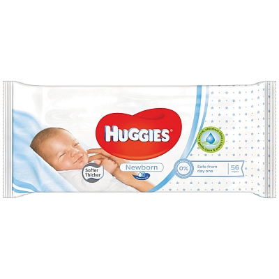 Huggies Babydoekjes Newborn (1x56) Huggies Babydoekjes Newborn (1x56)