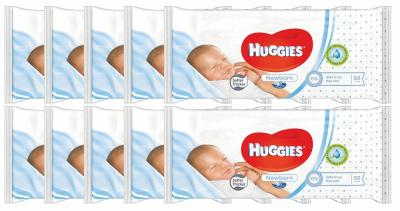 Huggies Babydoekjes Newborn 10-pak(10x56) Huggies Babydoekjes Newborn 10-pak(10x56)