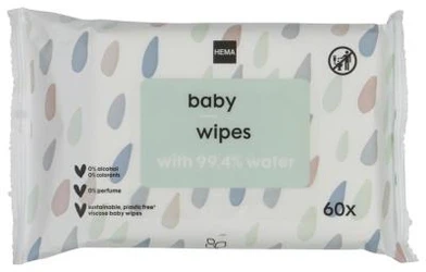 HEMA Babydoekjes Mild 6-pak (6 x 60)