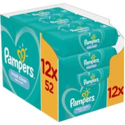 Pampers Fresh Clean Babydoekjes 12-pak (12x52) Pampers Fresh Clean Babydoekjes 12-pak (12x52)