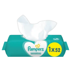 Pampers Sensitive Billendoekjes (1x52) Pampers Sensitive Babydoekjes (1x52)