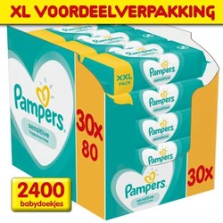 Pampers Sensitive Babydoekjes 30-pak (30x80) Pampers Sensitive Babydoekjes 30-pak (30x80)