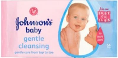 Johnson's Baby Gentle Cleansing billendoekjes (1x56)