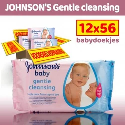 Johnson's Baby Gentle Cleansing billendoekjes 12-pak (12x56)