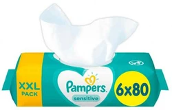 Pampers Sensitive Babydoekjes 6-pak (6x80) Pampers Sensitive Babydoekjes 6-pak (6x80)