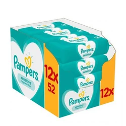 Pampers Sensitive Babydoekjes 12-pak (12x52) Pampers Sensitive Babydoekjes 12-pak (12x52)
