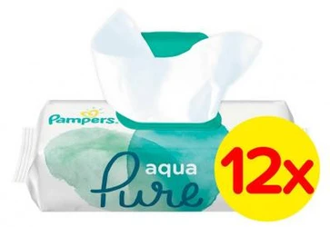 Pampers Babydoekjes Aqua Pure 12-pak (12x48) Pampers Babydoekjes Aqua Pure 12-pak (12x48)