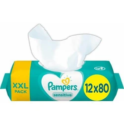 Pampers Sensitive Babydoekjes 12-pak (12x80) Pampers Sensitive Babydoekjes 12-pak (12x80)
