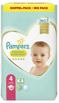 Pampers Premium Protection maat 4 60 luiers