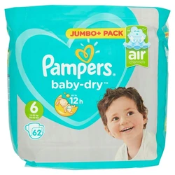 Pampers Baby-Dry maat 6 62 luiers