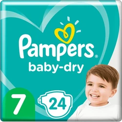 Pampers Baby-Dry maat 7 24 luiers