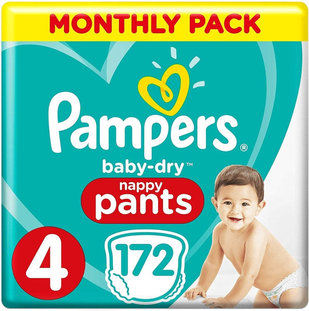 Pampers Baby-Dry Pants maat 4 - 172 luiers Pampers Baby-Dry Pants Luierbroekjes - Maat 4 - 172 stuks