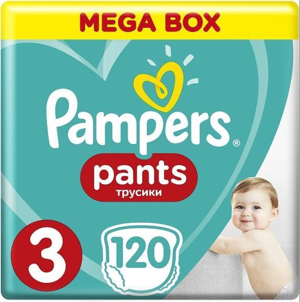 Pampers Baby-Dry Pants maat 3 - 120 luiers Pampers Baby Dry Pants Maat 3 - 120 Luierbroekjes Voordeelverpakking