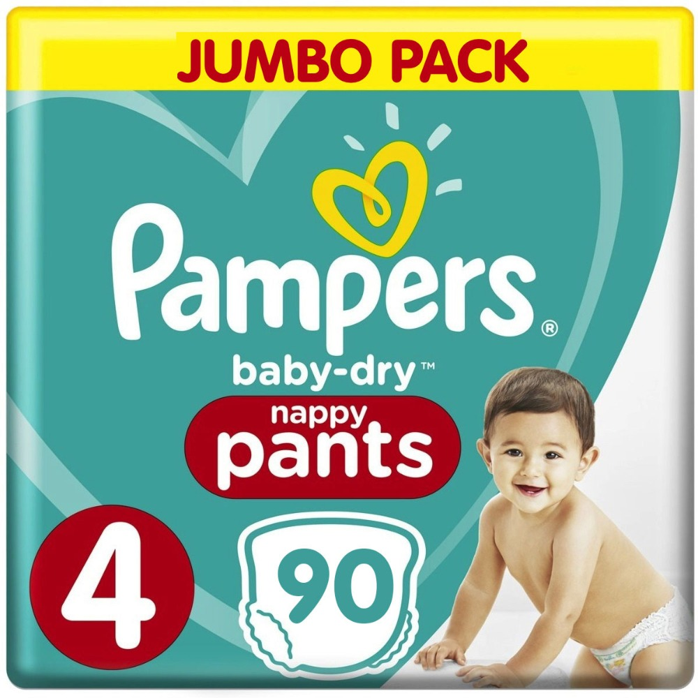 Pampers Baby-Dry Pants maat 4 90 luiers Pampers Baby-Dry Pants maat 4 90 luiers