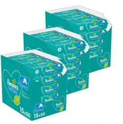 Pampers Fresh Clean Babydoekjes 45-pak 3600 doekjes Pampers Fresh Clean Babydoekjes 45-pak 3600 doekjes