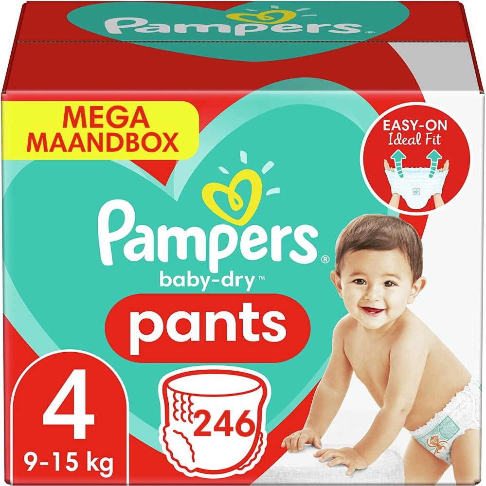 Pampers Baby-Dry Pants maat 4 246 luiers Pampers Baby-Dry Pants maat 4 246 luiers
