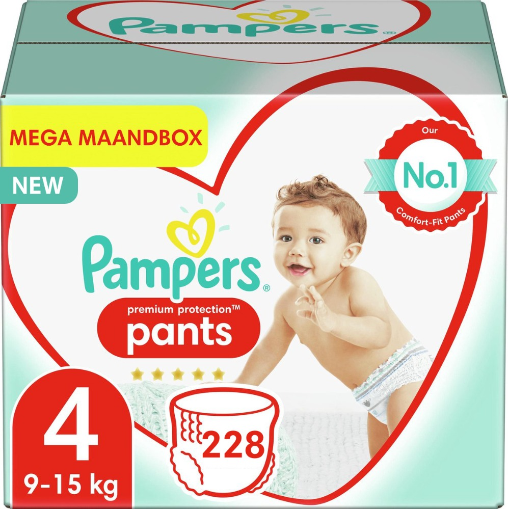 Pampers Baby-Dry Pants maat 4 228 luiers Pampers Baby-Dry Pants maat 4 228 luiers