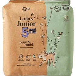 Etos Luiers Puur & Zacht Maat 5 22 luiers Etos Luiers Junior Puur - Zacht Mt 5
