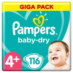Pampers Baby-Dry maat 4+ 116 stuks