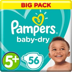 Pampers - Baby-Dry - Big Pack  met 56 luiers - Maat 5+