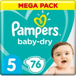 Pampers - Baby-Dry - Mega+ pak - 5 76 luiers