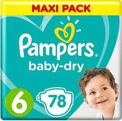 Pampers Baby Dry maat 6 maxi pack met 78 luiers