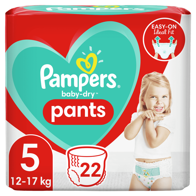 Pampers - Baby Dry Pants - Standaard pak (nieuw)- 5 Pampers - Baby Dry Pants - Standaard pak (nieuw)- 5