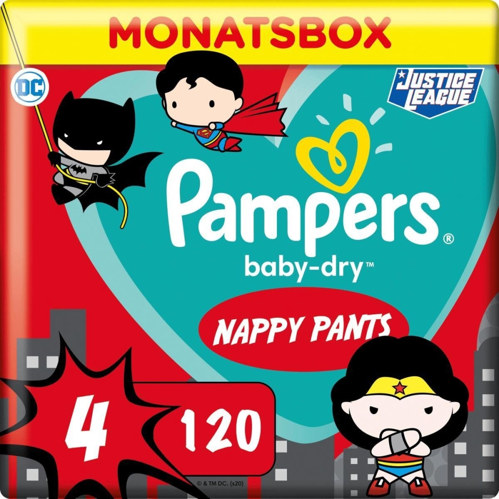 Pampers Baby-Dry Pants maat 4 - 120 luiers Pampers Pants Baby Dry - Maat 4 - 9-15 kg - Maandbox - Limited Edition, 120 St