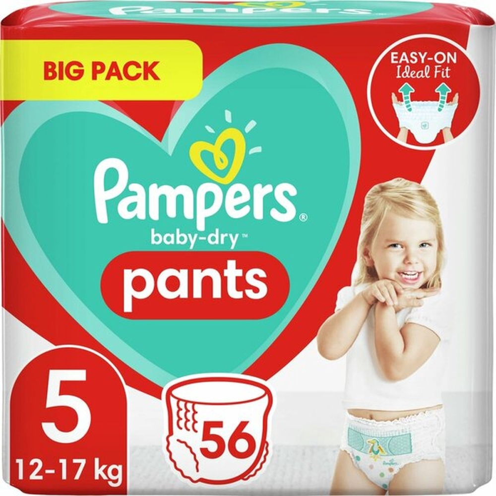 Pampers Baby-Dry Pants maat 5 - 56 luiers Pampers Baby Dry Nappy Pants Maat 5 - 56 luierbroekjes