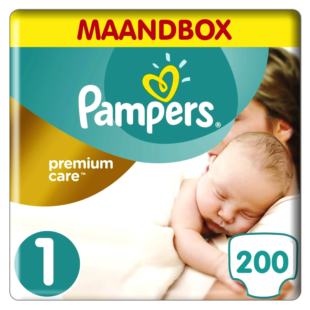 Pampers - Premium Care - maandbox+ - 1 Pampers - Premium Care - maandbox+ - 1
